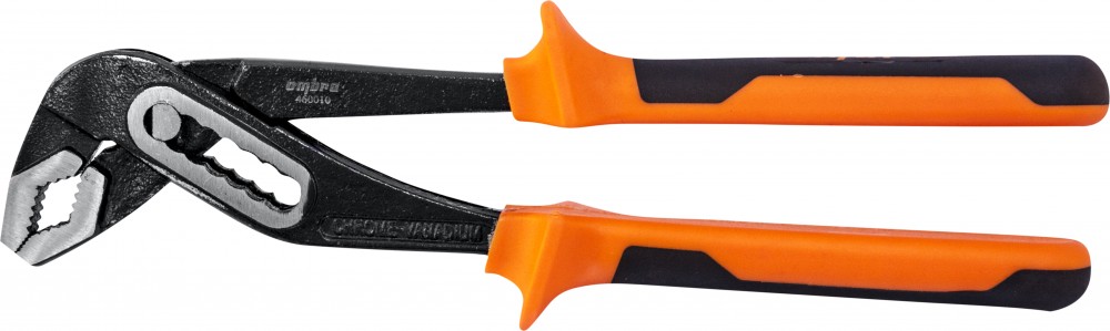 Ombra 460010 Клещи переставные с коробчатым захватом и двухкомпонентными рукоятками, 250 мм, 0-45 мм 460010