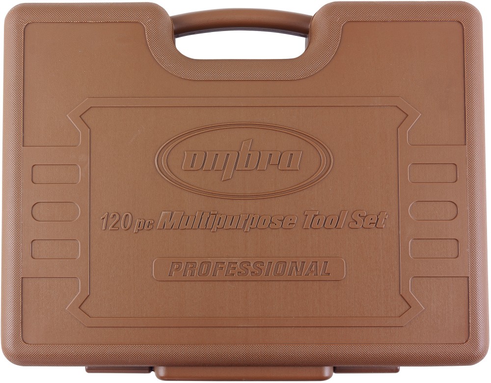 Ombra 911120 Специальный набор инструмента, торцевые головки 1/4", 3/8", 1/2"DR, 4-32 мм и SAE 5/32"--1-1/4", ударные торцевые головки 1/2"DR, 17-23 мм, 120 предметов 911120