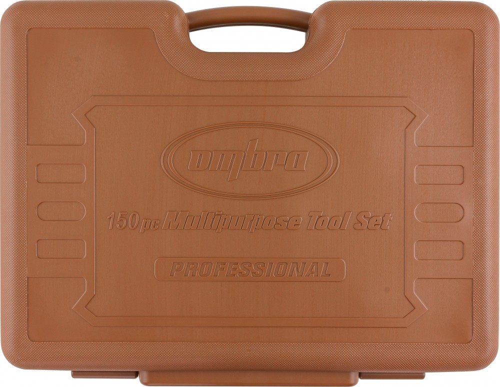 Ombra 911150 Специальный набор инструмента, торцевые головки 1/4", 3/8", 1/2"DR, 4-32 мм и SAE 5/32"--1-1/4", ударные торцевые головки 1/2"DR, 17-23 мм, 150 предметов 911150