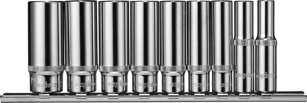 Ombra 912709 Набор головок торцевых глубоких 1/2"DR на держателе, внешний TORX®, E10-E24, 9 предметов 912709