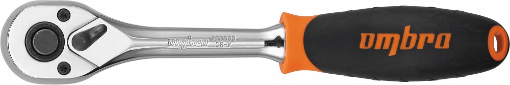 Ombra 283803 Рукоятка трещоточная 3/8"DR, 48 зубцов, 200 мм 283803