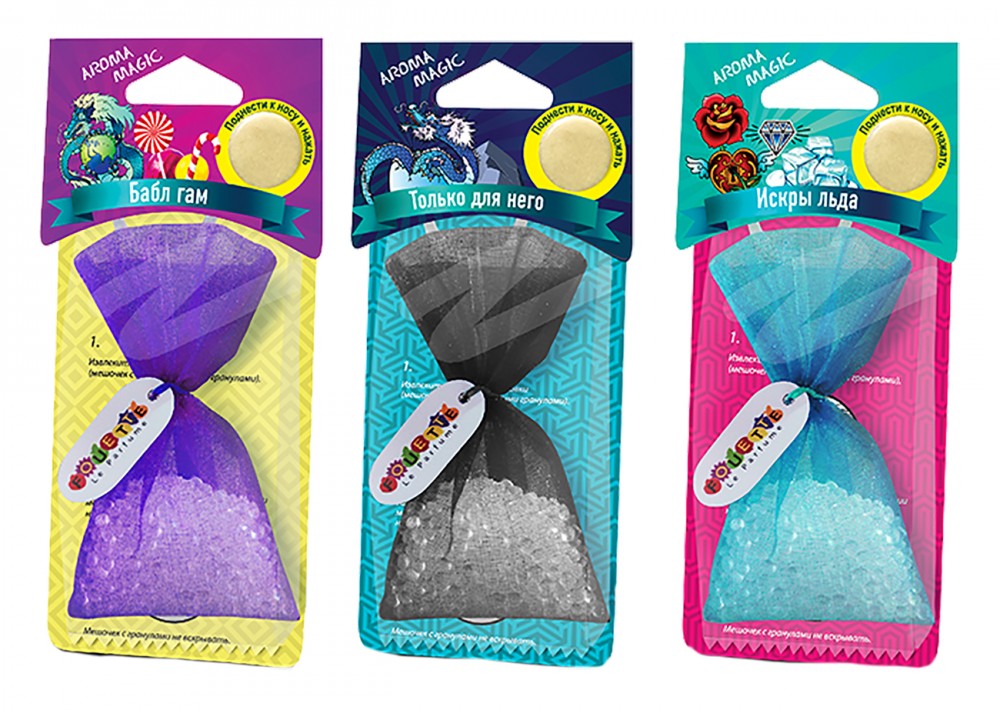  M-OK2 Ароматизатор воздуха подвесной Aroma Magic, микс2 M-OK2