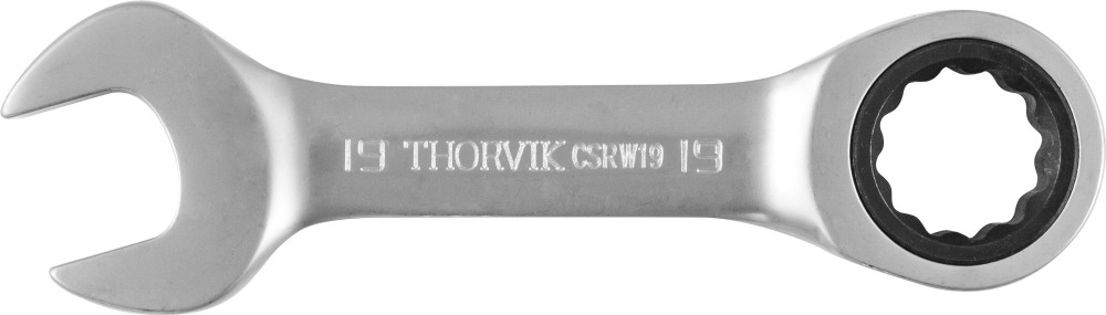 Thorvik CSRW19 Ключ гаечный комбинированный трещоточный короткий, 19 мм CSRW19
