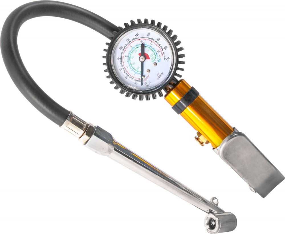 Thorvik ATIG3 Манометр для контроля давления и подкачки шин с насадкой-удлинителем для г/а, шланг 300 мм ATIG3