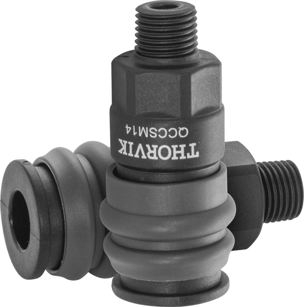 Thorvik QCCSM14 Муфта БРС европейского типа с наружней резьбовой частью BSPT 1/4" QCCSM14