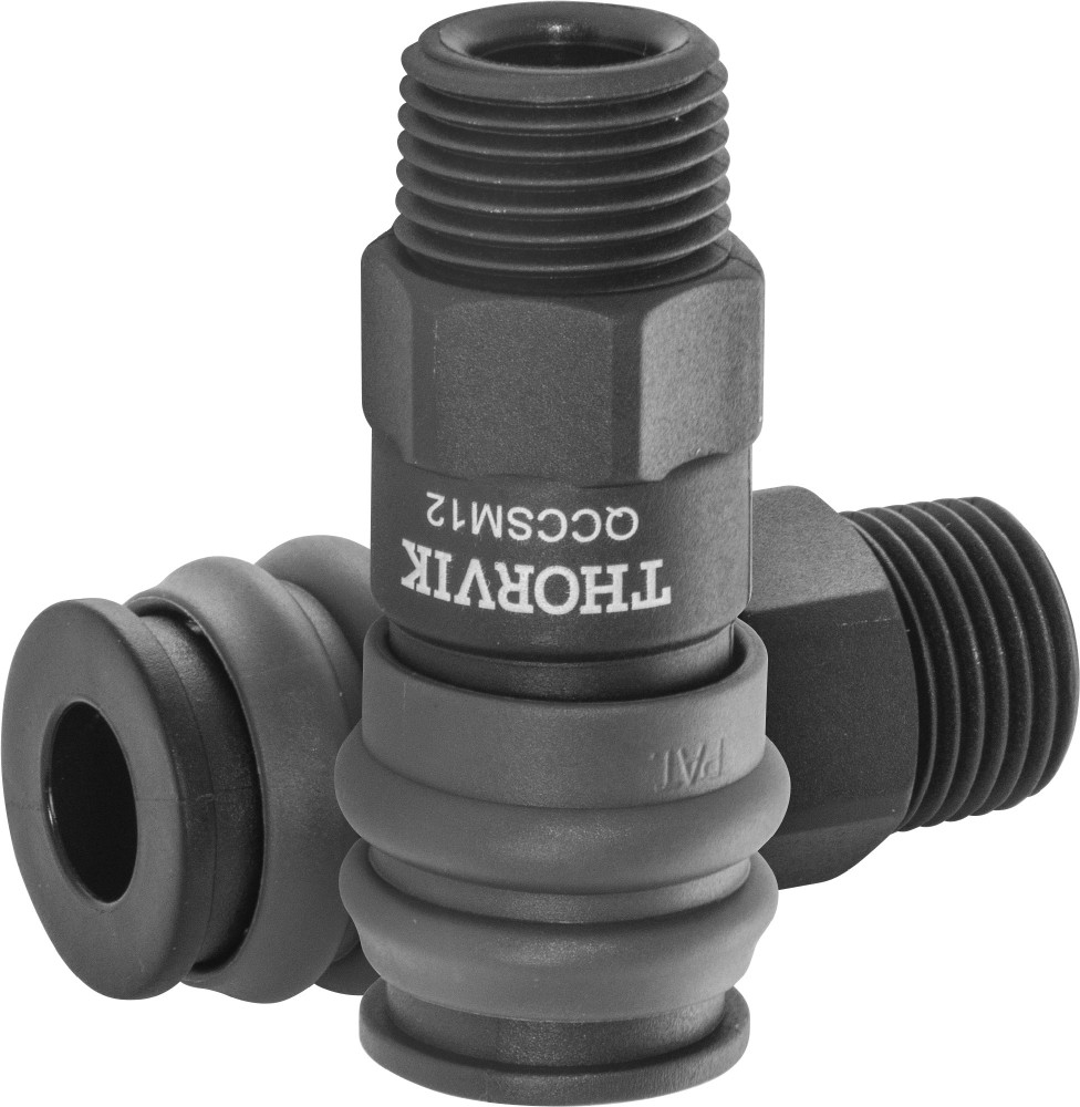 Thorvik QCCSM12 Муфта БРС европейского типа с наружней резьбовой частью BSPT 1/2" QCCSM12