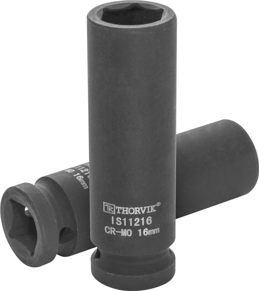 Thorvik IS11216 Головка торцевая ударная глубокая 1/2"DR, 16 мм IS11216