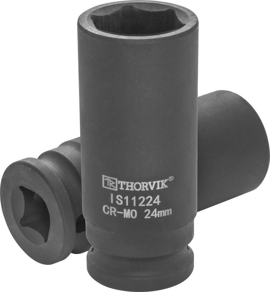 Thorvik IS11224 Головка торцевая ударная глубокая 1/2"DR, 24 мм IS11224