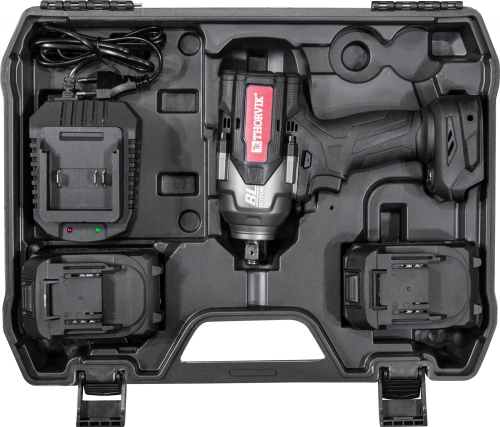 Thorvik BBIW121080 Гайковерт ударный аккумуляторный бесщёточный 1/2"DR, 21В, 1080 Нм BBIW121080