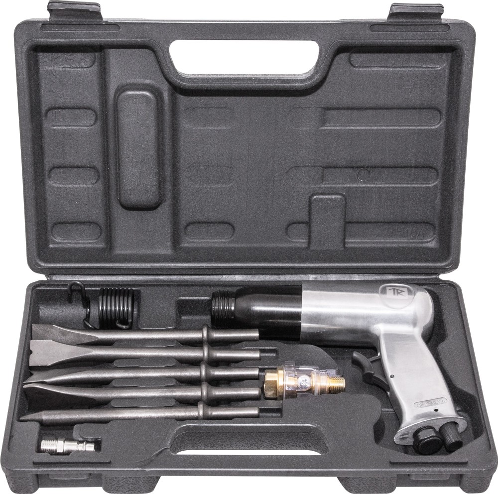 Thorvik AHK9190 Молоток пневматический 190 мм в наборе с насадками, 9 предметов AHK9190