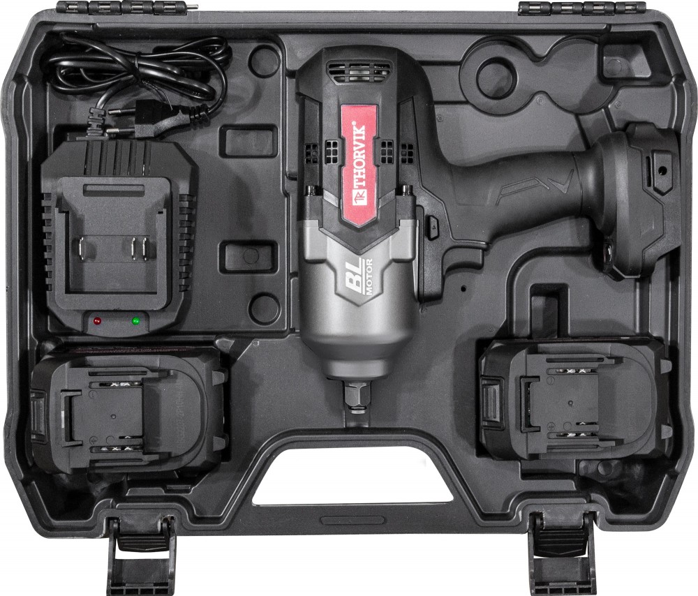 Thorvik BBIW121700 Гайковерт ударный аккумуляторный бесщёточный 1/2"DR, 21В, 1700 Нм BBIW121700