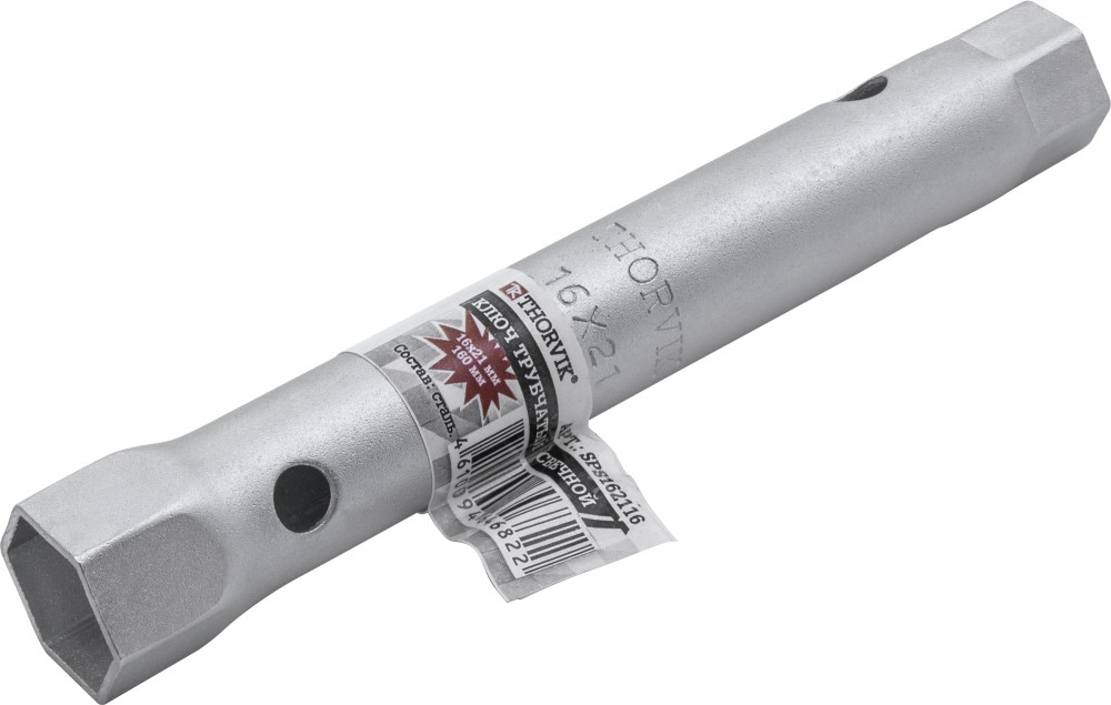 Thorvik SPS162116 Ключ трубчатый свечной двусторонний, 16х21 мм, 160 мм SPS162116