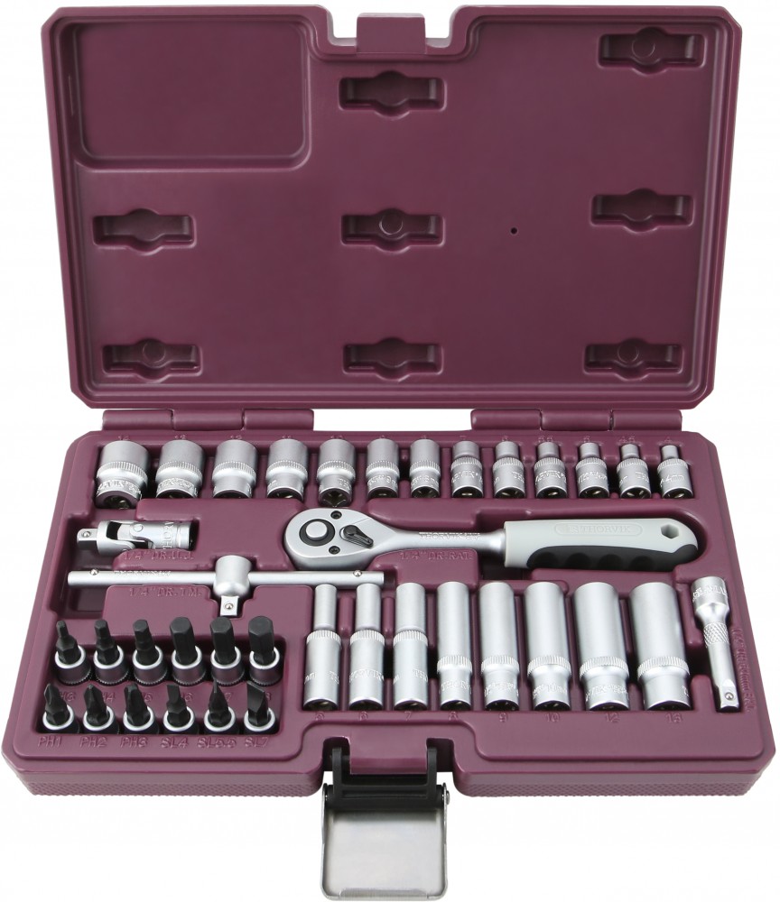 Thorvik TS038 Набор инструмента 1/4"DR, 38 предметов TS038