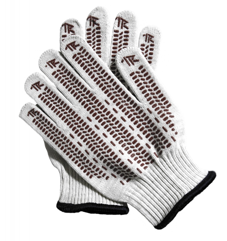 Thorvik TRV-2-5510 Перчатки трикотажные Thorvik с точечным полимерным покрытием, модель Экстра, х/б, 10 класс вязки, размер 10 TRV-2-5510