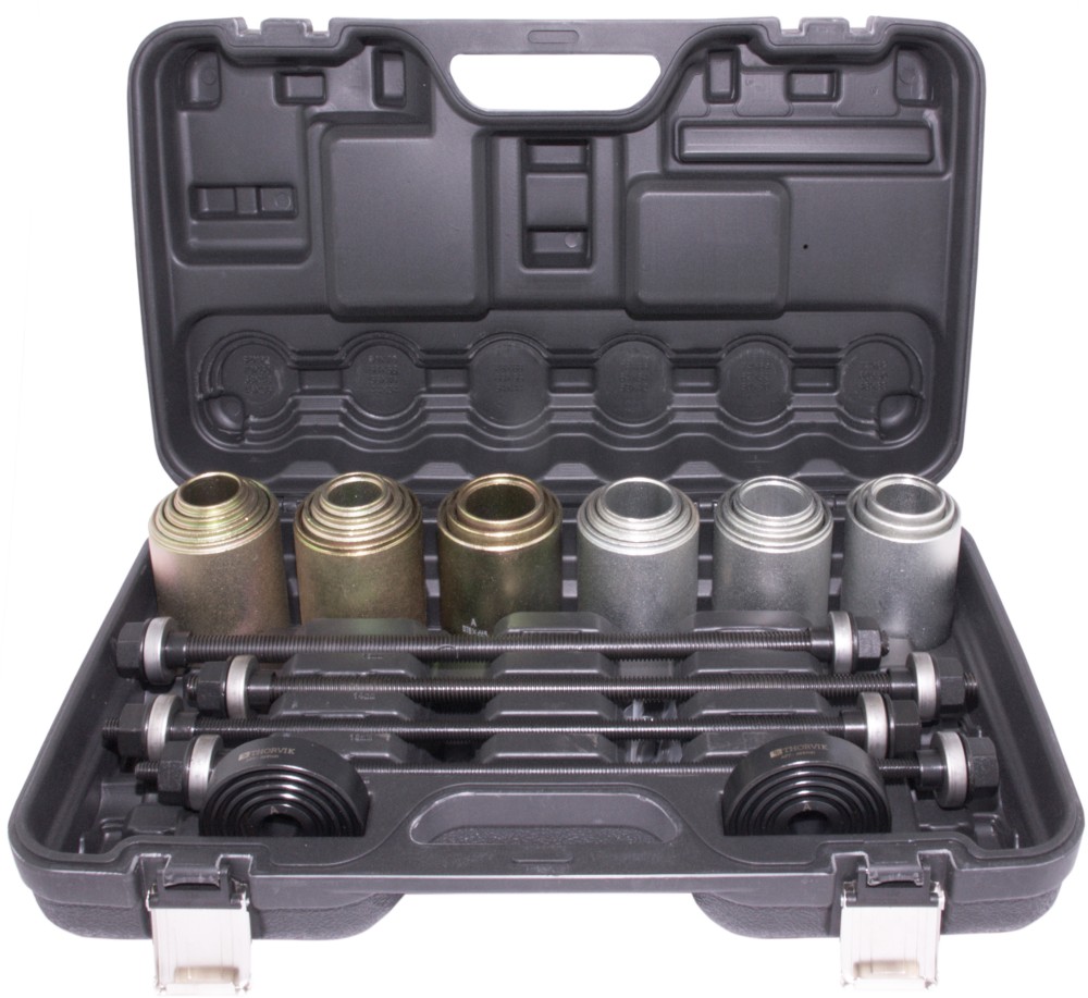 Thorvik APPS26 Инструмент универсальный для замены сайлентблоков в наборе, 44-82 мм, 26 предметов APPS26