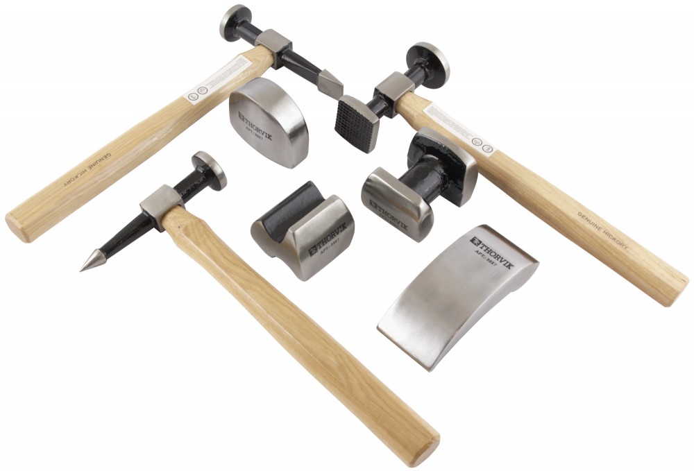 Thorvik BRK7 Набор правок и молотков для кузовных работ, 7 предметов BRK7
