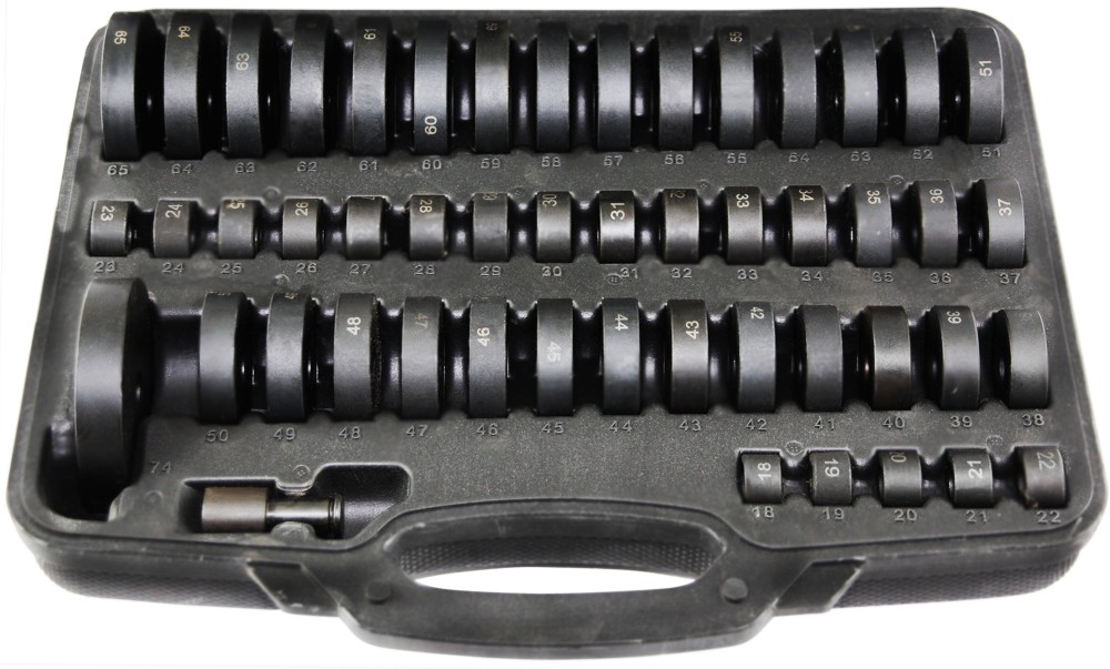 Thorvik BSDS51 Набор оправок для установки подшипников и сальников, 18-74 мм, 51 предмет BSDS51