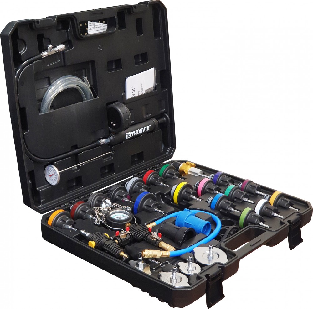 Thorvik RPTS33 Набор для проверки герметичности системы охлаждения, 33 предмета RPTS33
