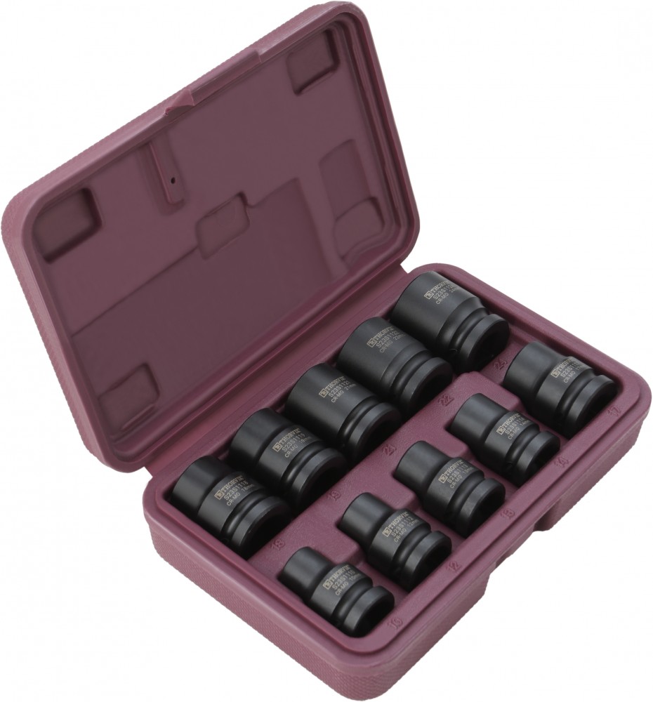 Thorvik S23S1110S Набор головок торцевых ударных 1/2"DR, 10-24 мм,  10 предметов S23S1110S