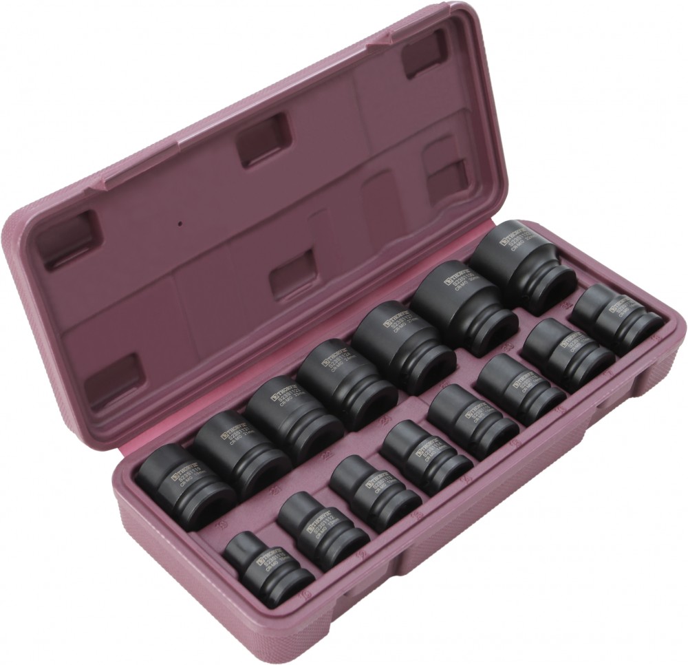 Thorvik S23S1115S Набор головок торцевых ударных 1/2"DR, 10-32 мм,  15 предметов S23S1115S