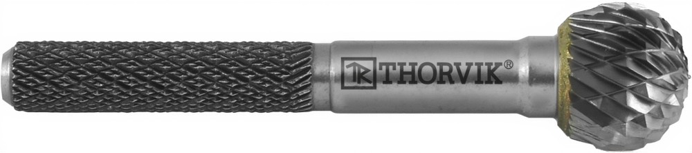 Thorvik TRRBD10090654-2  Борфреза твердосплавная сферическая, тип D, 10 мм, двойная насечка, в боксе TRRBD10090654-2
