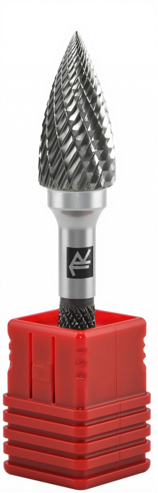 Thorvik TRRBG06180663-2  Борфреза твердосплавная гиперболическая с заостренным концом, тип G, 6 мм, двойная насечка, в боксе TRRBG06180663-2