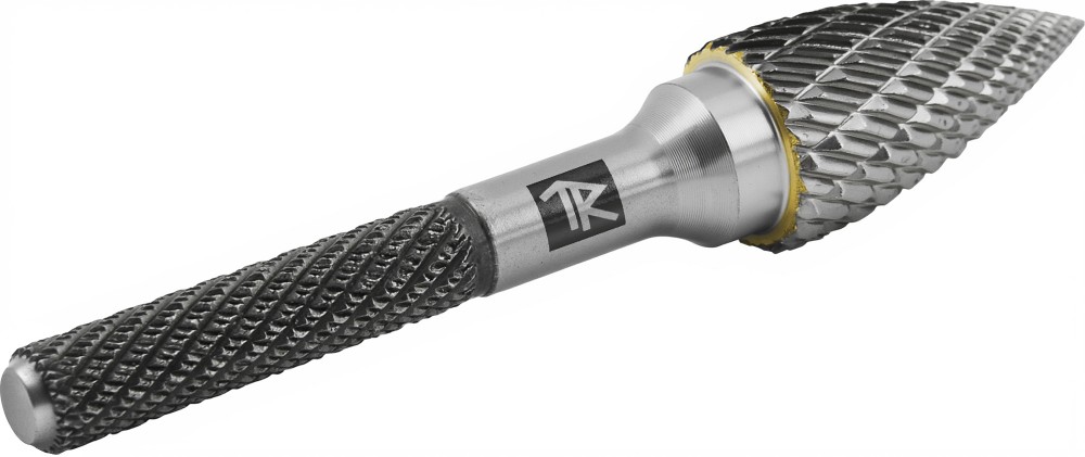 Thorvik TRRBG08180662-2  Борфреза твердосплавная гиперболическая с заостренным концом, тип G, 8 мм, двойная насечка, в боксе TRRBG08180662-2