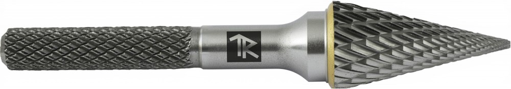 Thorvik TRRBM10200665-2  Борфреза твердосплавная коническая, тип M, 10 мм, двойная насечка, в боксе TRRBM10200665-2