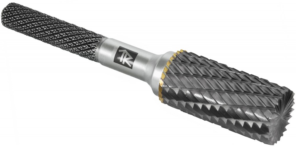Thorvik TRRBB06160661-2  Борфреза твердосплавная цилиндрическая с торцевой заточкой, тип B, 6 мм, двойная насечка, в боксе TRRBB06160661-2