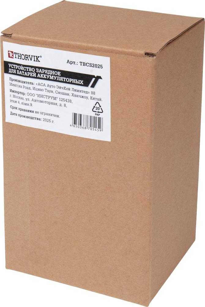 Thorvik TBCS2025 Устройство зарядное для батарей аккумуляторных TBCS2025