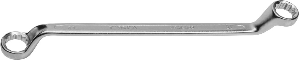 Thorvik ORW2122 Ключ гаечный накидной изогнутый 75°, 21x22 мм ORW2122