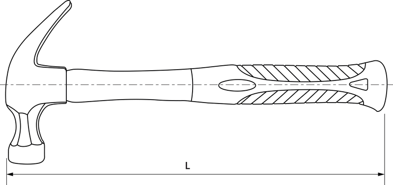 Thorvik PHCH45 Молоток столярный с фиберглассовой рукояткой 450 гр PHCH45
