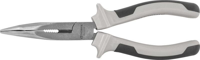 Thorvik BNP0150 Длинногубцы изогнутые 45° с двухкомпонентными рукоятками, 160 мм BNP0150