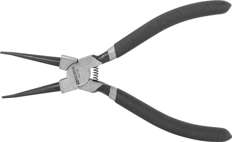 Thorvik IRSP180 Щипцы прямые для стопорных колец с ПВХ рукоятками, сжим, 180 мм, 12-65 мм IRSP180