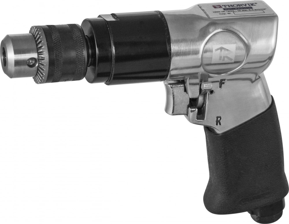 Thorvik RAD1018 Дрель пневматическая с реверсом 1800 об/мин., патрон 1-10 мм RAD1018