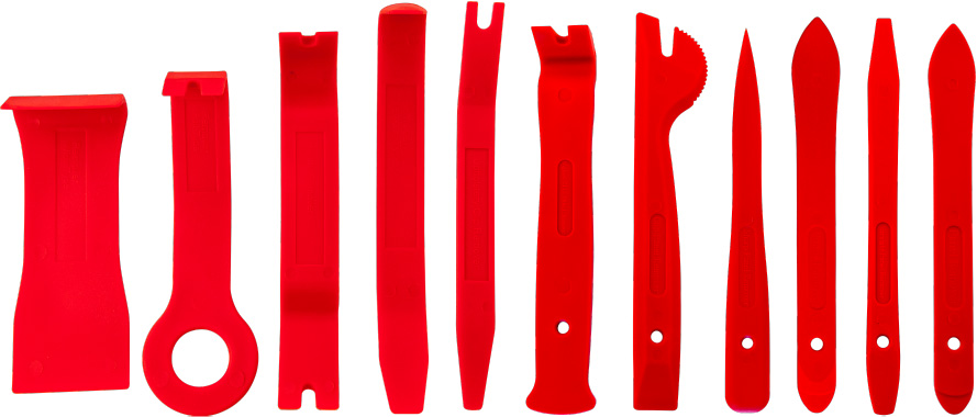 Thorvik AURTS11 Набор приспособлений для демонтажа декоративных панелей салона автомобиля, 11 предметов AURTS11