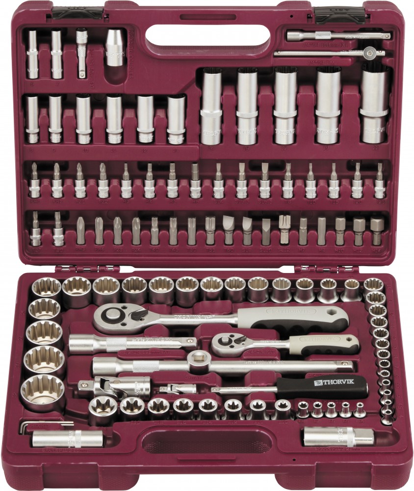  UTS0108MP Набор инструмента универсальный 1/4", 1/2"DR с головками торцевыми MultiProf, 108 предмето UTS0108MP