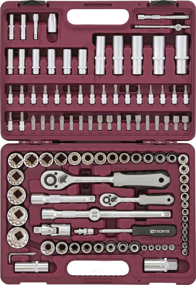  UTS0108MP Набор инструмента универсальный 1/4", 1/2"DR с головками торцевыми MultiProf, 108 предмето UTS0108MP