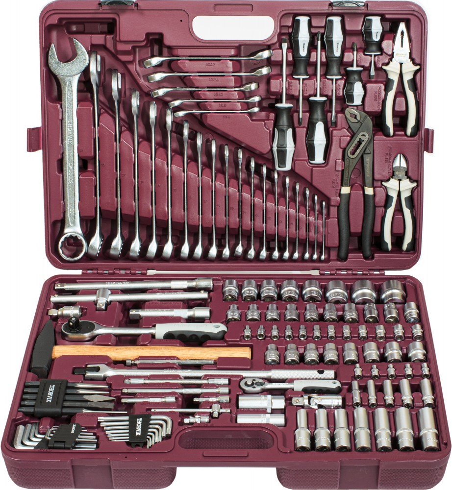  UTS0127 Набор инструмента универсальный 1/4", 1/2"DR, 127 предметов UTS0127