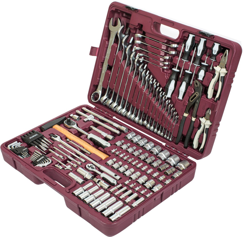 UTS0127 Набор инструмента универсальный 1/4", 1/2"DR, 127 предметов UTS0127
