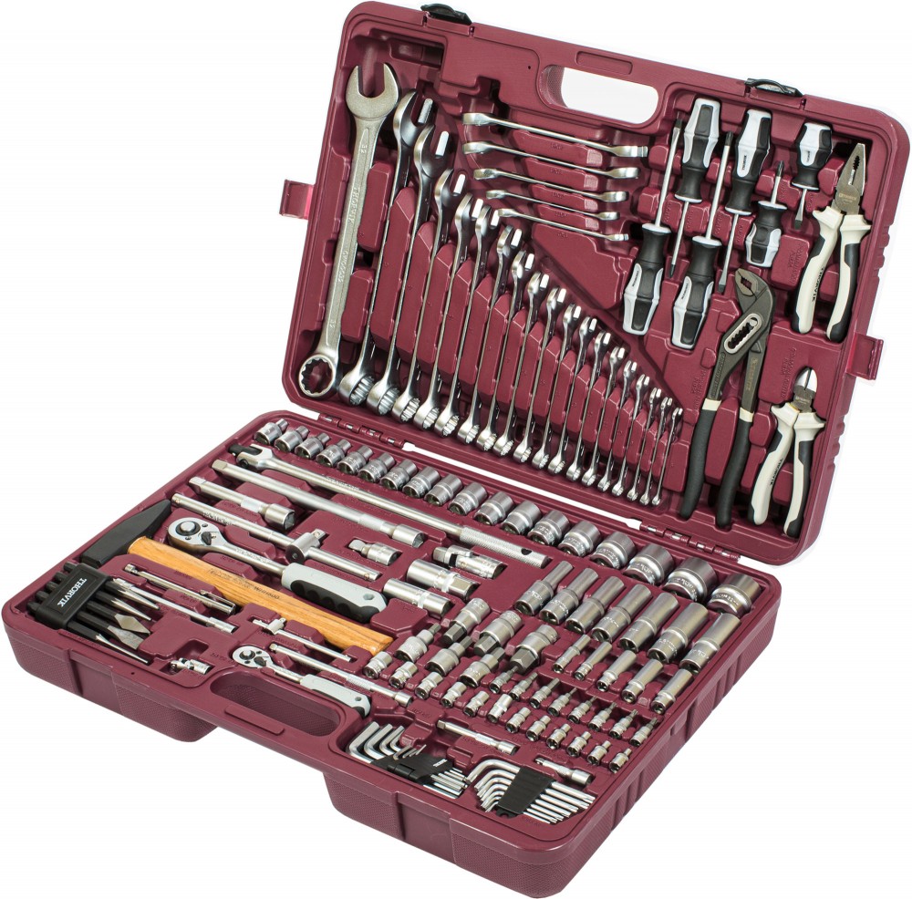 Thorvik UTS0128 Набор инструмента универсальный 1/4", 1/2"DR, 128 предметов UTS0128