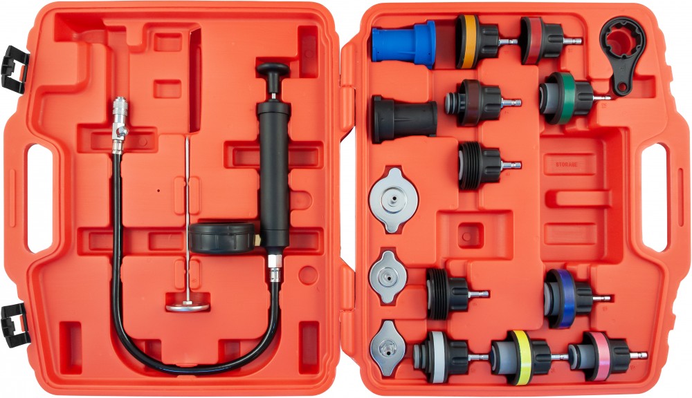 Thorvik RPTS18 Набор для тестирования герметичности системы охлаждения, 18 предметов RPTS18