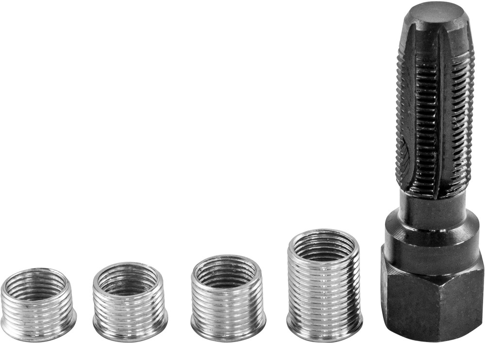 Thorvik SPTRS145 Набор для восстановления резьбы свечного отверстия М14, 5 предметов SPTRS145