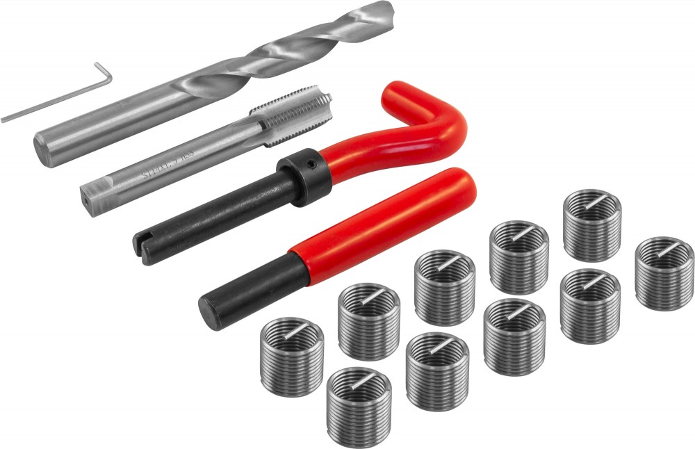 Thorvik TRIS1415 Набор для восстановления резьбы M14x1.5, 15 предметов TRIS1415