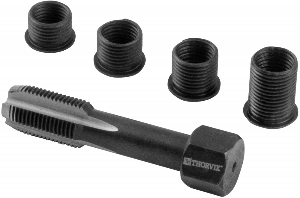 Thorvik GPTRK12125 Набор для восстановления резьбы свечного отверстия М12х1.25, 5 предметов GPTRK12125