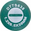  D77S638 Отвертка стержневая шлицевая ANTI-SLIP GRIP, SL6.5х38 мм D77S638