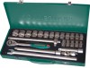 Jonnesway S04H4524S Набор головок торцевых 1/2"DR, 10-32 мм, 24 предмета S04H4524S