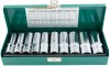 Jonnesway S04HD411S Набор головок торцевых глубоких 1/2"DR, 10-24 мм, 11 предметов S04HD411S