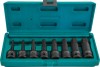 Jonnesway S05A408S Набор насадок торцевых ударных 1/2"DR шестигранных, H5-H19, 8 предметов S05A408S
