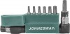 Jonnesway S08H2ST8S Комплект вставок-бит 1/4"DR T-TORX®, T10H-T40H, c Г-образным приводом, 8 предметов S08H2ST8S